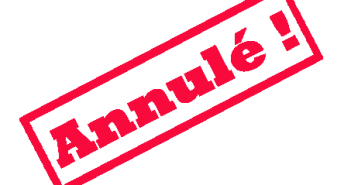 ANNULATION des OPENS Territoriaux des 2 avril et 3 avril.