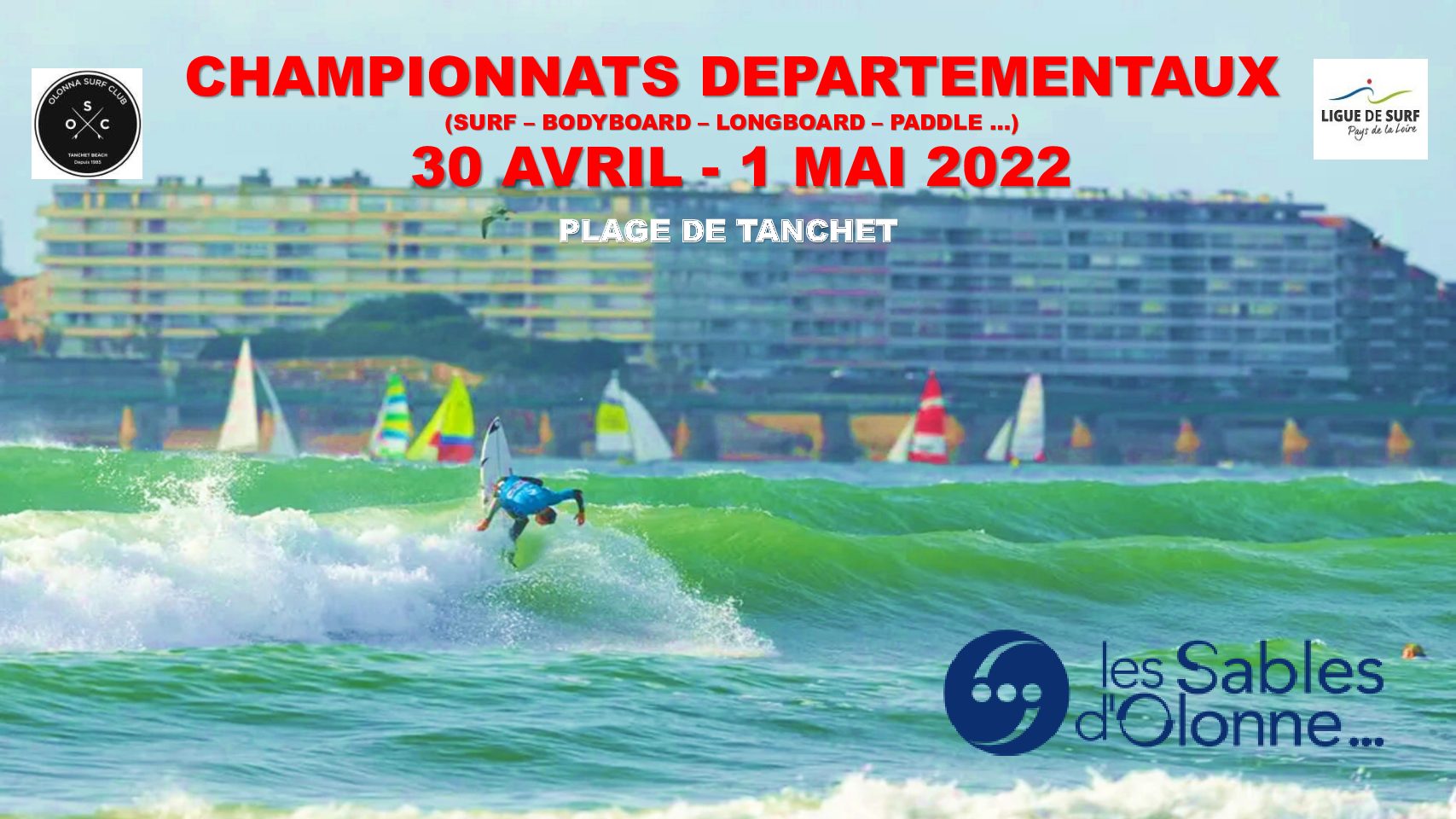 Confirmation lancement: Championnats de Vendée espoirs et opens 2022, à TANCHET les 30 avril et 1 mai.